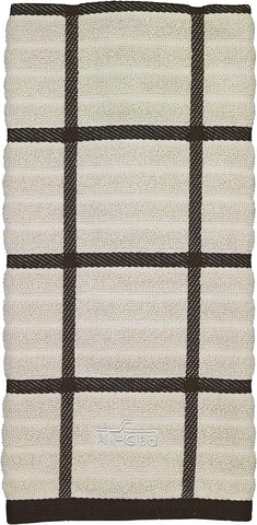 All-Clad - Kitchen Towel - Check Almond