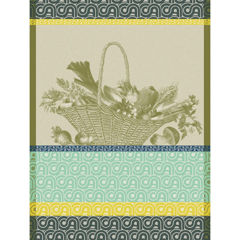 Le Jacquard Français - Tea Towel - Potager D'hiver Green