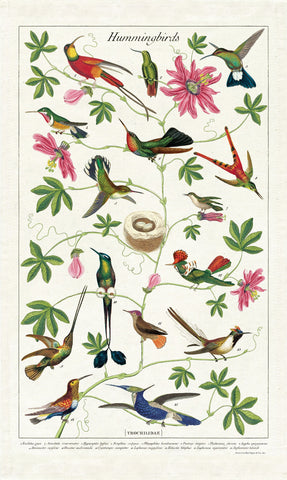 Cavallini & Co. - Tea Towel - Hummingbirds