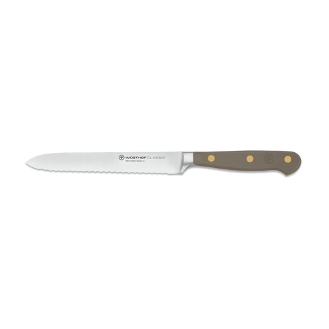Wusthof - Classic Serrated Utility Knife 5" - Velvet Oyster