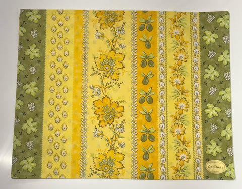 Le Cluny- Provence Monaco Yellow/Green Placemat
