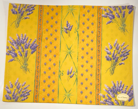 Le Cluny- Provence Lavender Yellow Placemat