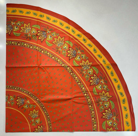 Le Cluny- Provence Lisa Red Tablecloth (70" Round)
