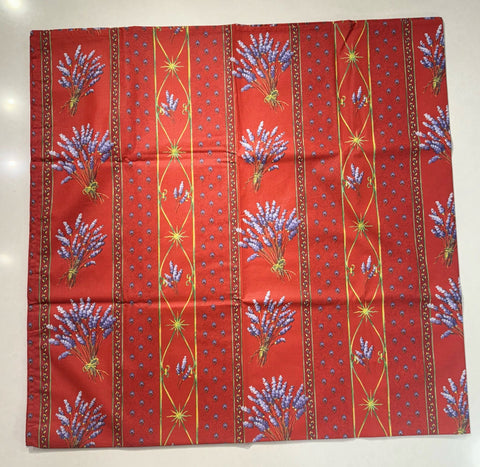 Le Cluny- Provence Lavender Red Tablecloth (60"x 96")