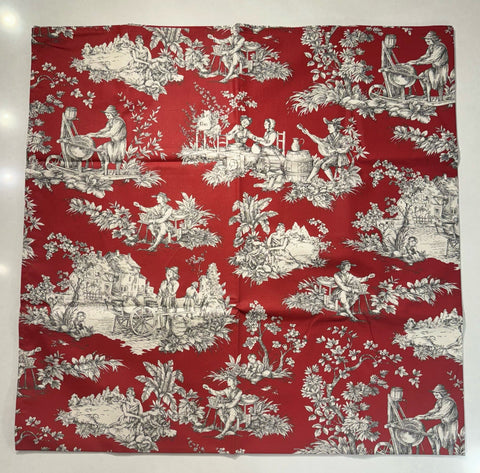 Le Cluny- Provence Villandry Red Tablecloth (60"x 96")