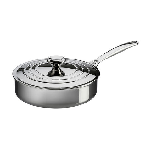 Le Creuset - 3 Qt Stainless Steel Sauté Pan with Lid