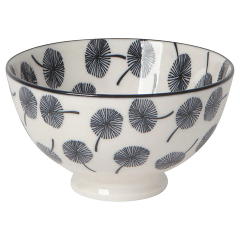 Now Designs 4" Stamped Bowl - Gray Dandelion