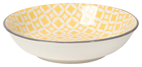 Now Designs Stamped Dipping Bowl - Yellow Diamonds