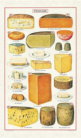 Cavallini & Co. Tea Towel - Cheese