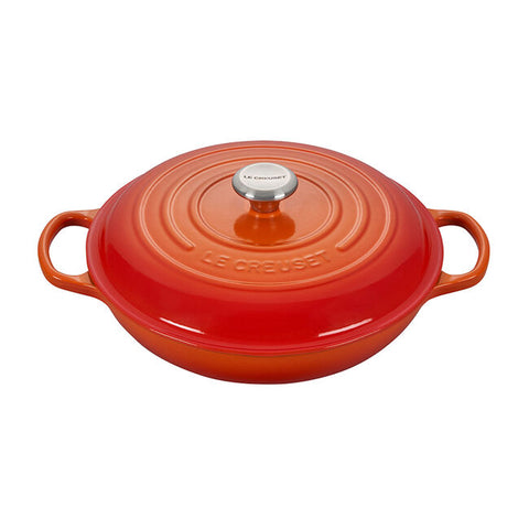 Le Creuset - 3.5 Qt. Signature Braiser - Flame