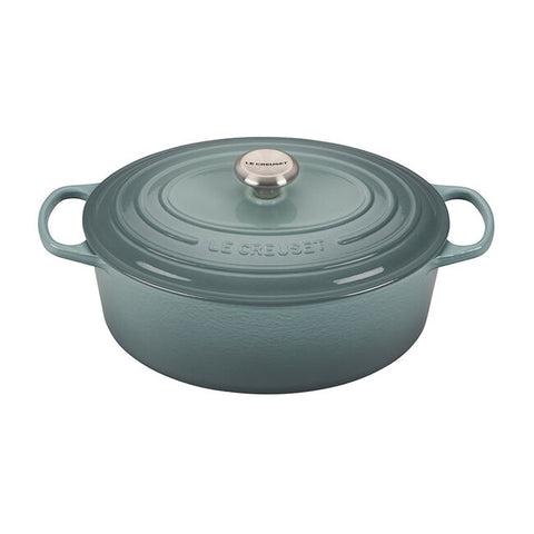 Le Creuset - 6.75 Qt. Signature Oval Oven - Sea Salt