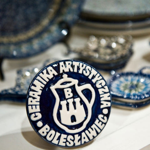 Polish Pottery Large Utensil Crock