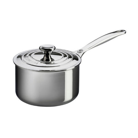 Le Creuset 2 Qt. Stainless Steel Sauce Pan w/ Lid