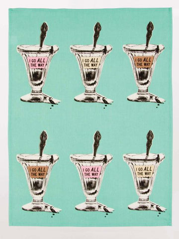 BlueQ Printed Dish Towel - I Go All The Way