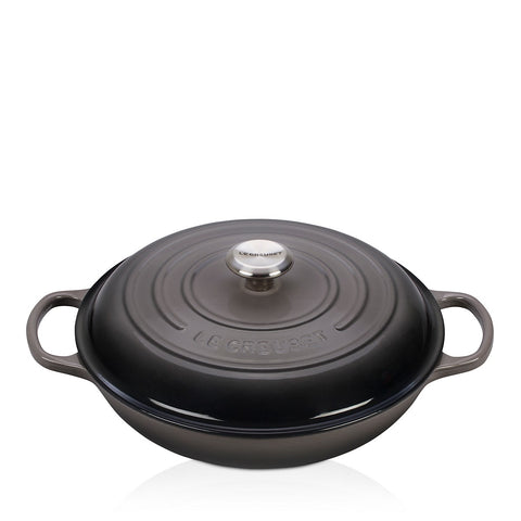 Le Creuset - 3.5 Qt. Signature Braiser - Oyster
