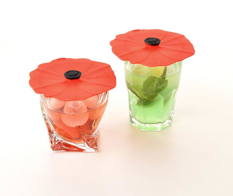 Charles Viancin 4" Drink Covers - Poppy