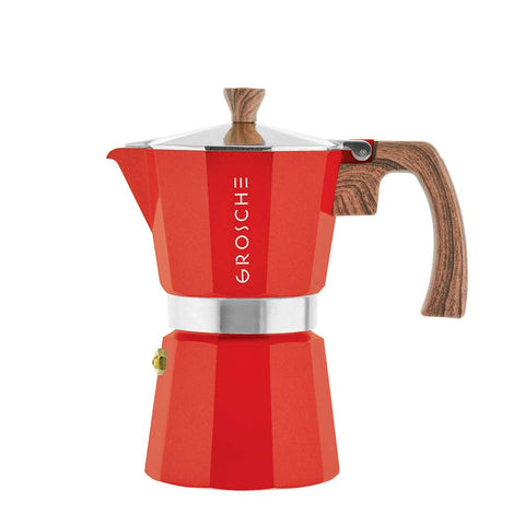 Grosche Milano Espresso Maker Red - 6 Cup