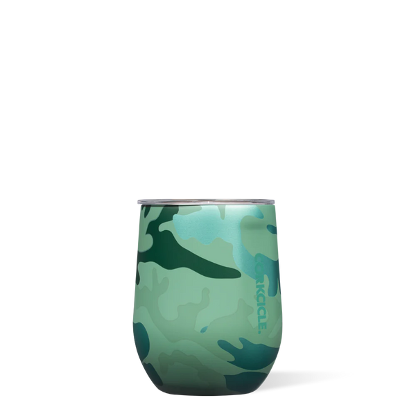 Corkcicle 12 oz Stemless Tumbler- Jade Camo