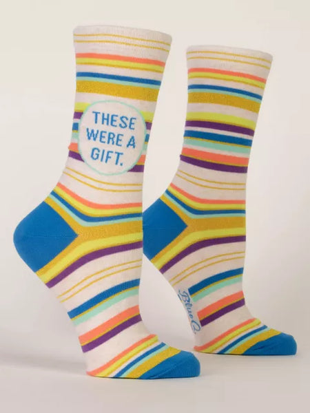 Blue Q - Women's Crew Socks - These Were A Gift