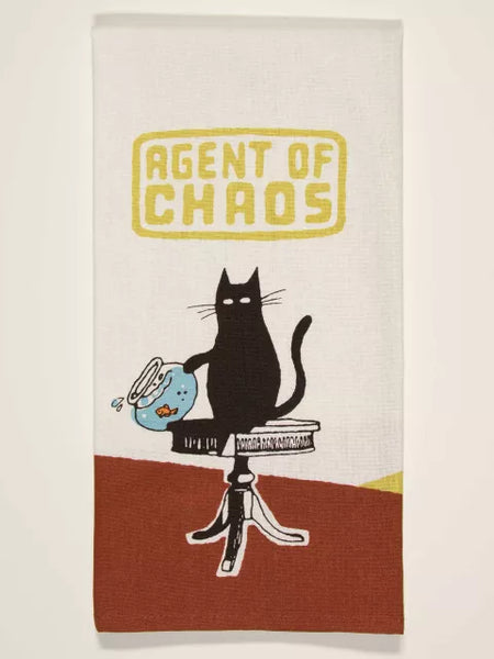 Blue Q - Printed Towel - Agent of Chaos (Cat)