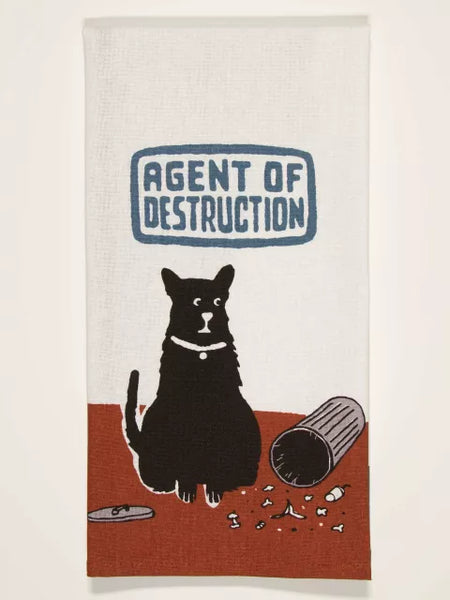 Blue Q - Printed Towel - Agent of Destruction (Dog)