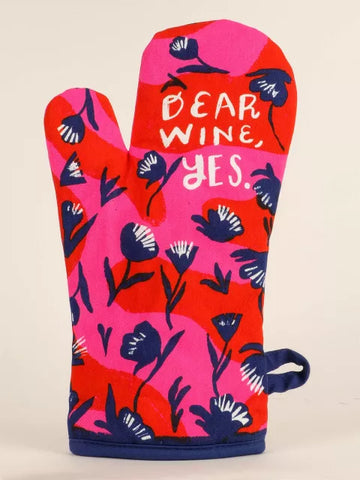 Blue Q Mitt-  Dear Wine, Yes