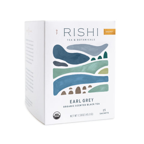 Rishi- Black Tea Earl Grey- Box of 15 Sachets