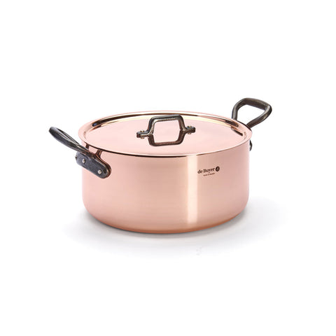 de Buyer- Inocuivre 5.7 Qt Stew Pan with Lid