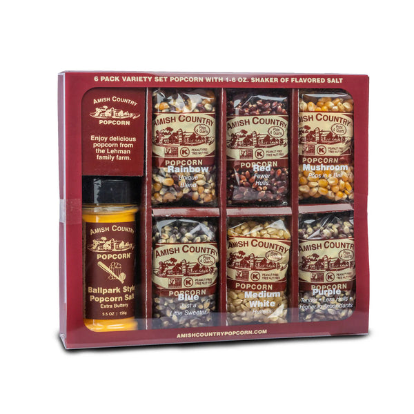 Amish Country Popcorn - Variety Set 6 Pack