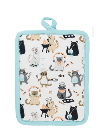 Mu Kitchen Potholder- Culinary Cats