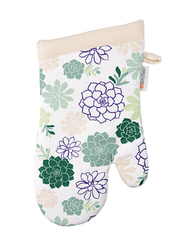Mu Kitchen Oven Mitt- Succulents