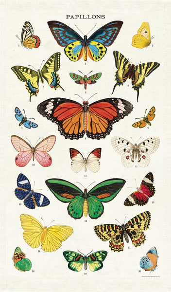 Cavallini & Co. Tea Towel - Butterflies