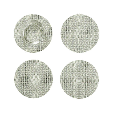 Chilewich - Boxwood Coaster Set of 4 - Abalone