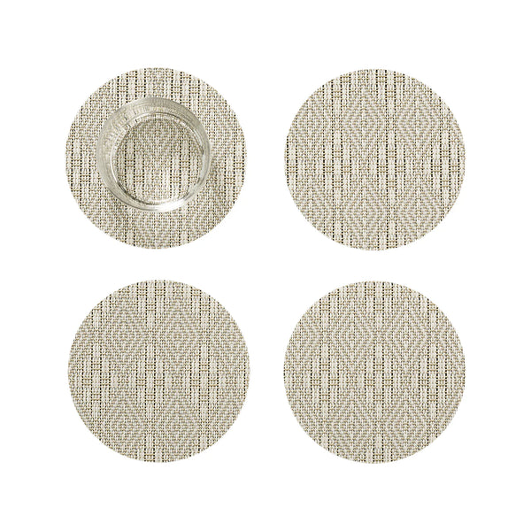 Chilewich - Boxwood Coaster Set of 4 - Flax