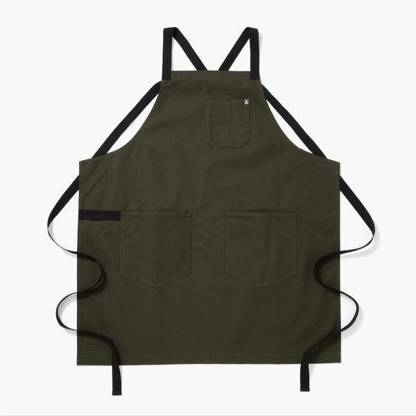 Hedley & Bennett Crossback Apron - Olive