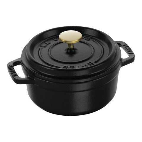 Staub 0.5 QT Mini Cocotte-Black- 021634