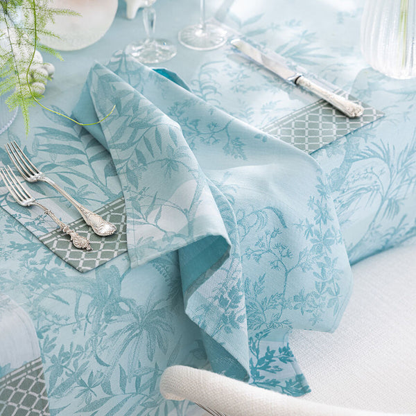 Le Jacquard Français - Napkins Set of 4 - Jardin D'eden Blue