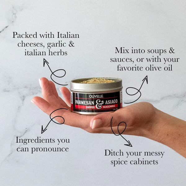 Olivelle - Parmesan Asiago Dipper and Seasoning