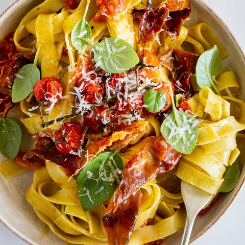 Hands-On Class - Tomatoes, Basil and Prosciutto Pasta