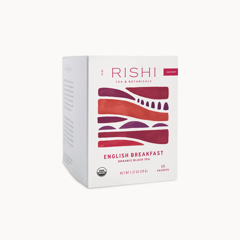 Rishi- Black Tea English Breakfast- Box of 15 Sachets