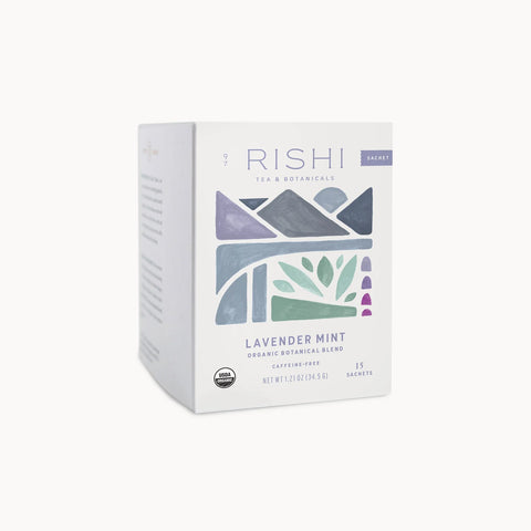 Rishi- Herbal Lavender Mint- Box of 15 Sachets