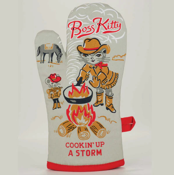 Blue Q Mitt - Boss Kitty