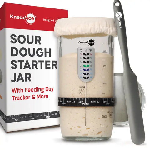 KneadAce - Sourdough Starter Jar