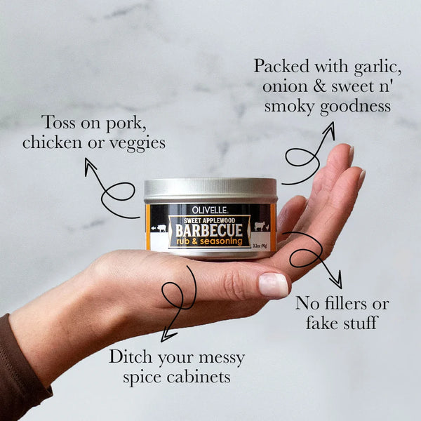 Olivelle - Sweet Applewood Barbecue Rub & Seasoning
