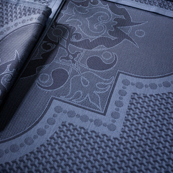 Le Jacquard - Cotton Tablecloth (69" x 126") - Palais Vénitien Blue