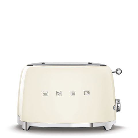 SMEG 2 Slice Toaster Glossy Cream