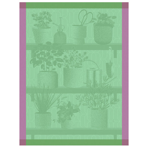 Le Jacquard Français - Tea Towel - Herbes Fraîches Green