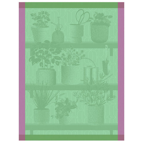 Le Jacquard Français - Tea Towel - Herbes Fraîches Green