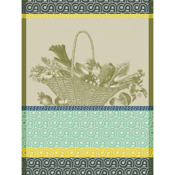 Le Jacquard Français - Tea Towel - Potager D'hiver Green
