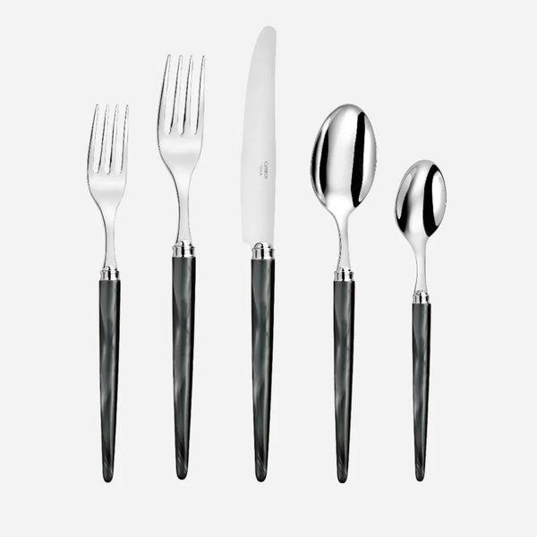 CAPDECO - Tang 5 Piece Place Setting - Black